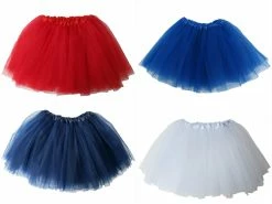 Sydney So Sweet USA - Kids Costume Ballet Girls Tutu Wholesale Value Multi 4-Pack Patriotic