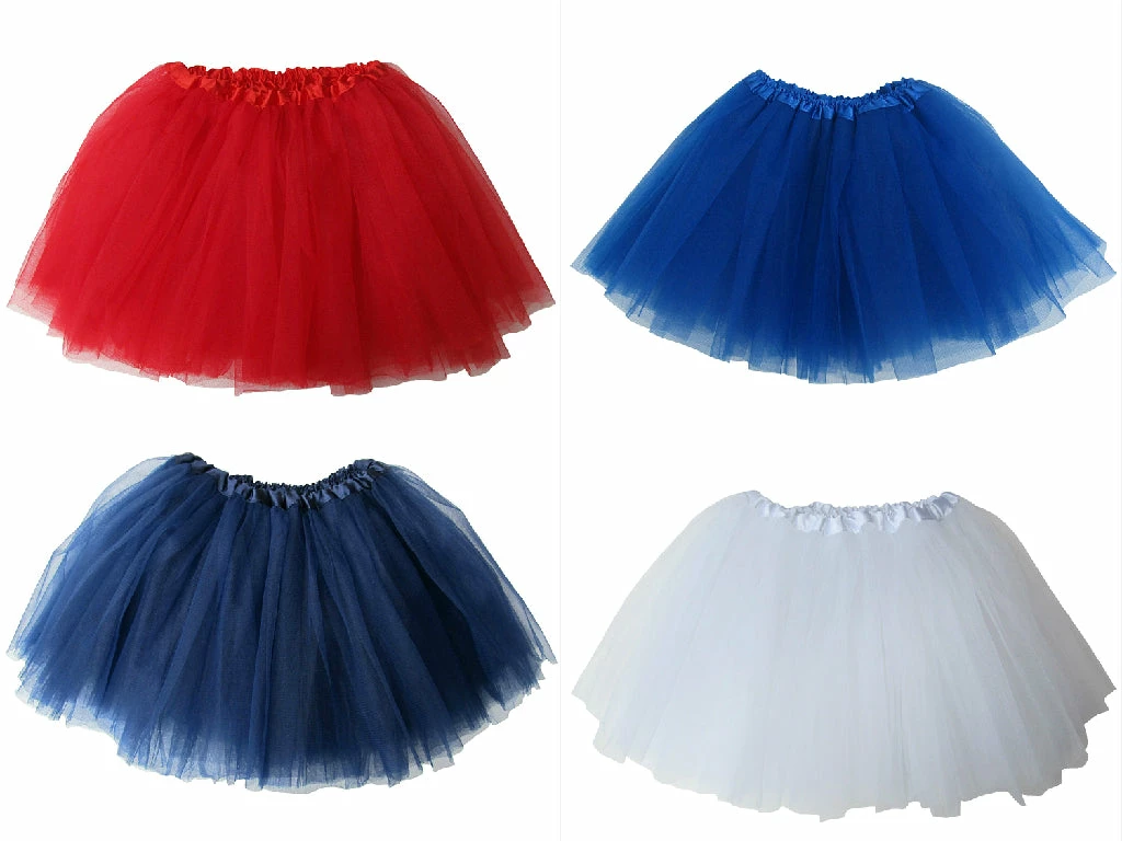 Sydney So Sweet USA - Kids Costume Ballet Girls Tutu Wholesale Value Multi 4-Pack Patriotic 1 Sydney So Sweet USA - Kids Costume Ballet Girls Tutu Wholesale Value Multi 4-Pack Patriotic