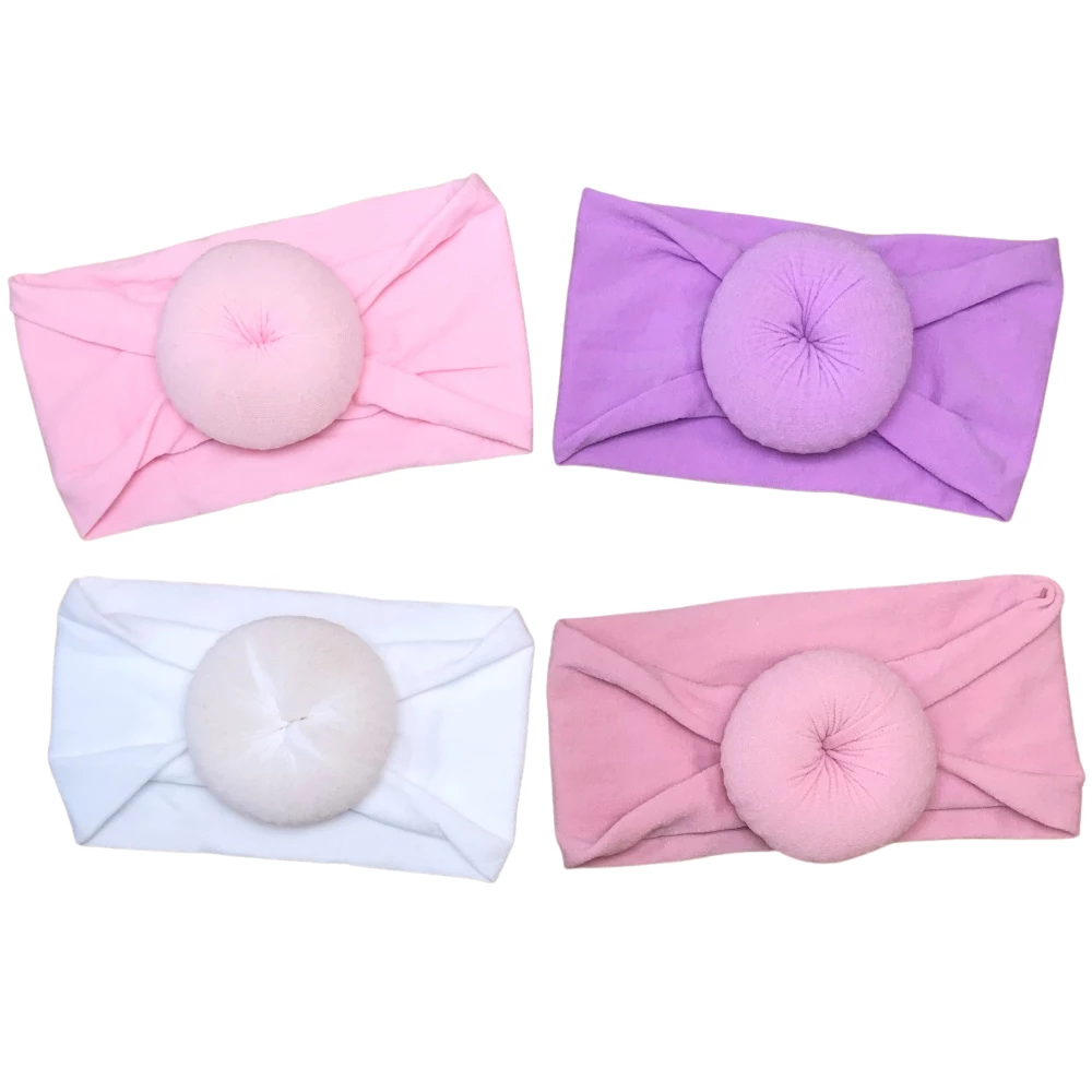 Sydney So Sweet 4 Pack Pretty Pinks Solid Nylon Top Knot Turban Headband For Baby Or Toddler 1 Sydney So Sweet 4 Pack Pretty Pinks Solid Nylon Top Knot Turban Headband For Baby Or Toddler