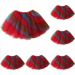 Sydney So Sweet Tutu & Costume Shop Rainbow Red - Kids Ballet Tutu Value 5-Pack