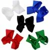 Sydney So Sweet 5 Pack Of 4.5" Grosgrain Winter Classics Seasonal Colors Girls Hair Bows