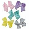Sydney So Sweet 5 Pack Of 6" Grosgrain Spring Pastels Seasonal Colors Girls Hair Bows On Wednesday, We Wear Pink