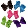 Sydney So Sweet 5 Pack Of 6" Grosgrain Summer Brights Seasonal Colors Girls Hair Bows