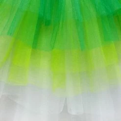 Sydney So Sweet Green, Lime, White 6 Layer Tutu Skirt Costume For Girls, Women, Plus St. Patrick's Day