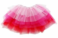 Sydney So Sweet Pink, Hot Pink, Red 6 Layer Tutu Skirt Costume For Girls, Women, Plus