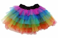 Sydney So Sweet Rainbow 6 Layer Tutu Skirt Costume For Girls, Women, Plus Tutu & Costume Shop