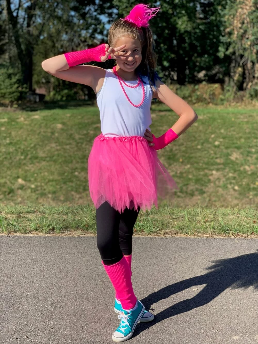 Sydney So Sweet 80s Costume In Neon Hot Pink - 4 Piece Pixie Tutu Set For Girls, Adult, & Plus Sizes 1 Sydney So Sweet 80s Costume In Neon Hot Pink - 4 Piece Pixie Tutu Set For Girls, Adult, & Plus Sizes