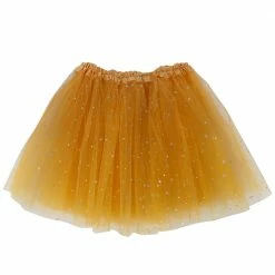 Sydney So Sweet Gold Star Extra Plus Size Adult Tutu Skirt - Women's Plus Size 3- Layer Basic Ballet Costume Dance Tutus