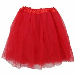 Sydney So Sweet Christmas Red Tutu Skirt For Adult - Women's Size 3-Layer Tulle Skirt Ballet Costume Dance Tutus