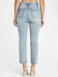 Sydney So Sweet Ally Ultra High Rise Straight Crop Women's Jeans In Overkill