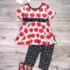 Sydney So Sweet An Apple A Day Chalkboard Letters Girls Capri Back To School Outfit New Arrivals