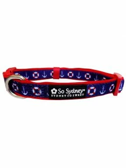 Sydney So Sweet Patriotic Anchor Yacht Club Boat Collection Fashion Dog Collar