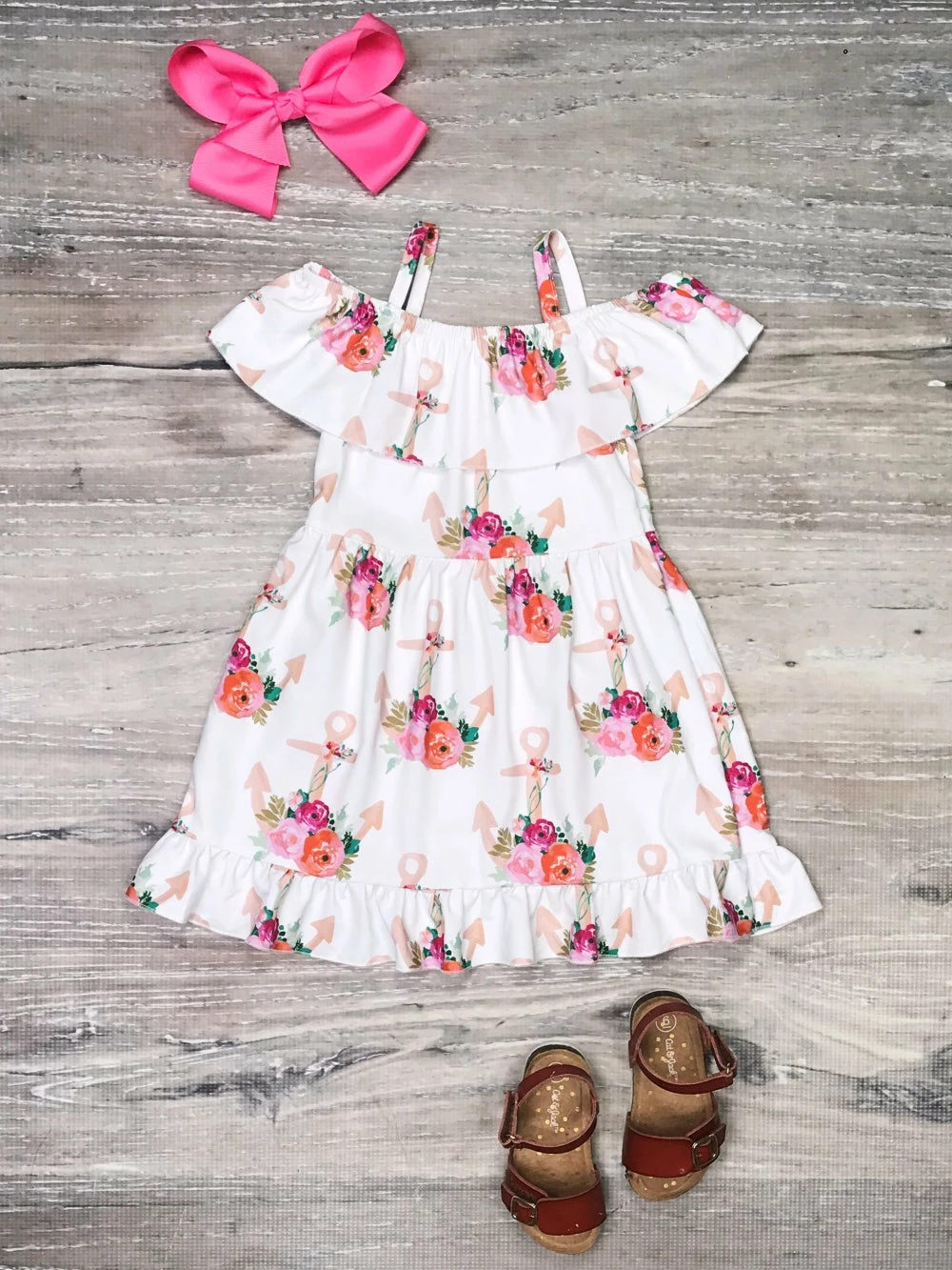 Sydney So Sweet Anchors Away Floral Posies Cold Shoulder Girls Dress New Arrivals 1 Sydney So Sweet Anchors Away Floral Posies Cold Shoulder Girls Dress New Arrivals