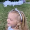 Sydney So Sweet Costumes For Kids White Angel Headband Feather Halo Kid Or Adult Costume Accessory