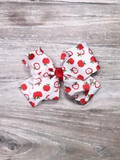 Sydney So Sweet Apple A Day Girls Back To School Or Fall Large Hair Bow New Arrivals