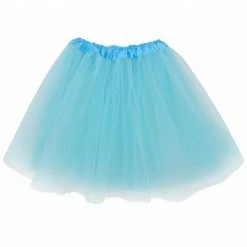 Sydney So Sweet Aqua Blue Tutu Skirt - Kids Size 3-Layer Tulle Basic Ballet Dance Costume Tutus For Girls Patriotic