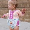 Sydney So Sweet Autumn Is Calling Orange Stripe Pumpkin Girls Fall Baby Romper Baby Boutique