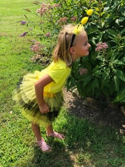 Sydney So Sweet Girls Bee Costume - Complete Bumblebee Kids Costume Set With Tutu & Antenna Headband