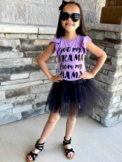 Sydney So Sweet Black Tutu Skirt - Kids Size 3-Layer Tulle Basic Ballet Dance Costume Tutus For Girls