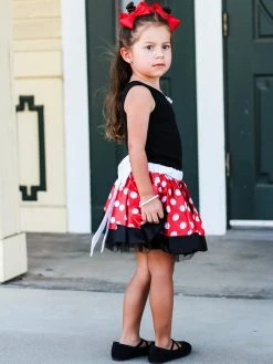 Sydney So Sweet Mom & Me Matching Red Polka Mouse Costume Tutu Skirt In Kid, Adult, Or Plus Size 7 Sydney So Sweet Mom & Me Matching Red Polka Mouse Costume Tutu Skirt In Kid, Adult, Or Plus Size