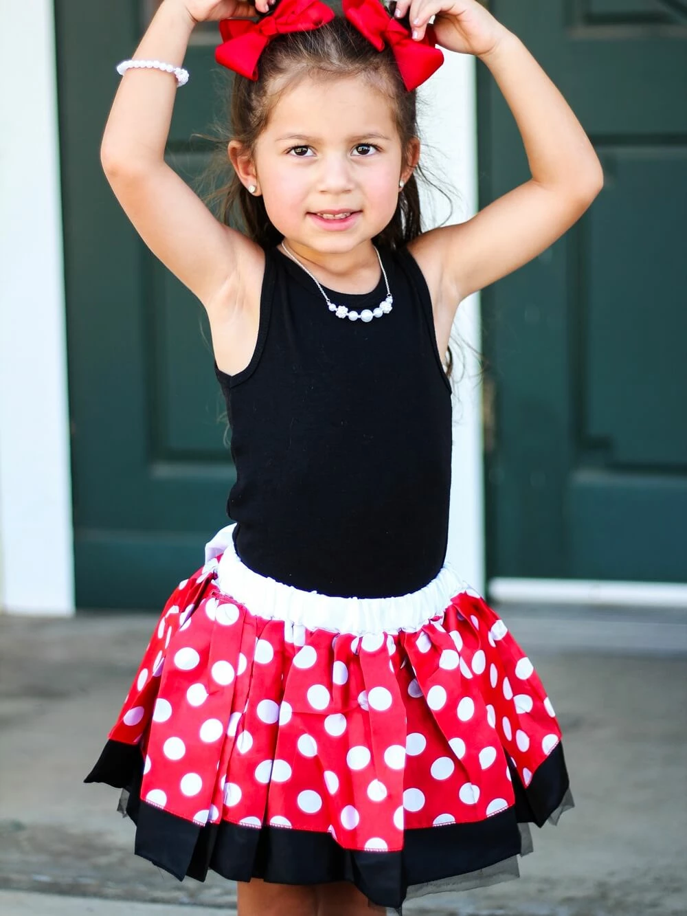 Sydney So Sweet Mom & Me Matching Red Polka Mouse Costume Tutu Skirt In Kid, Adult, Or Plus Size 2 Sydney So Sweet Mom & Me Matching Red Polka Mouse Costume Tutu Skirt In Kid, Adult, Or Plus Size