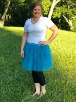 Sydney So Sweet Turquoise Blue Tutu Skirt For Adult - Women's Size 3-Layer Basic Ballet Costume Dance Tutus Tutu & Costume Shop