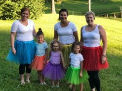 Sydney So Sweet Purple Tutu Skirt - Kids Size 3-Layer Tulle Basic Ballet Dance Costume Tutus For Girls