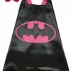 Sydney So Sweet Super Hero Pink Bat Girl Cape & Mask Set Costume For Adults
