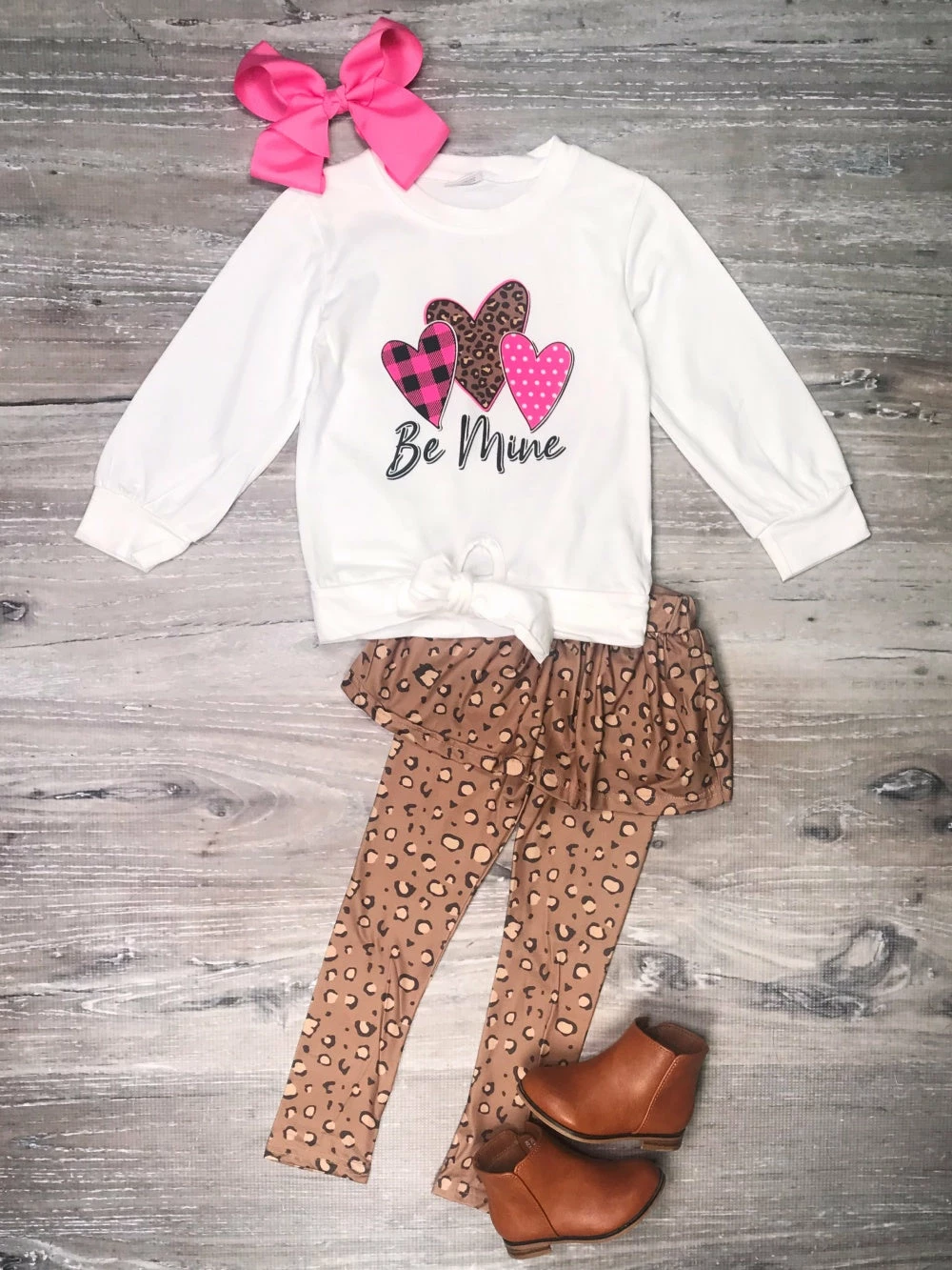 Sydney So Sweet Be Mine Forever Pink Heart Cheetah Ruffle Skeggings Outfit Valentine's Day 1 Sydney So Sweet Be Mine Forever Pink Heart Cheetah Ruffle Skeggings Outfit Valentine's Day