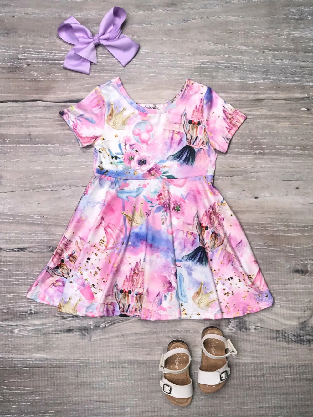 Sydney So Sweet Believe In Magic Pink & Blue Theme Park Girls Skater Dress New Arrivals 1 Sydney So Sweet Believe In Magic Pink & Blue Theme Park Girls Skater Dress New Arrivals