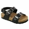 Sydney So Sweet Footwear Toddler, Girls Backstrap Birky Sandals, Black