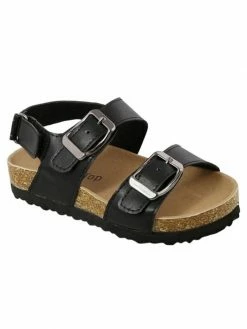 Sydney So Sweet Footwear Toddler, Girls Backstrap Birky Sandals, Black
