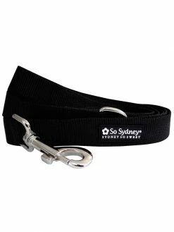 Sydney So Sweet Sweet Pup Solid Black Basic Nylon Dog Leash For Small, Medium, Or Large Dogs