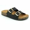Sydney So Sweet Black Birkey Leather Classic Womens Sandal Women's Clothing