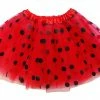 Sydney So Sweet Tutu & Costume Shop Red & Black Polka Dot Ladybug Tutu Skirt Costume For Girls, Women, Plus