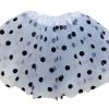 Sydney So Sweet Black & White Polka Dot 101 Dalmatians Spotted Dog Tutu Skirt Costume For Girls, Women, Plus Tutu & Costume Shop