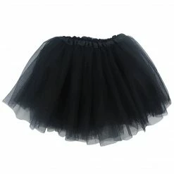 Sydney So Sweet Black Tutu Skirt - Kids Size 3-Layer Tulle Basic Ballet Dance Costume Tutus For Girls