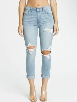 Sydney So Sweet Bri High Rise Skinny Roller Mom Jeans In Trust Fund