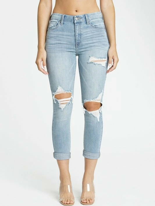 Sydney So Sweet Bri High Rise Skinny Roller Mom Jeans In Trust Fund 1 Sydney So Sweet Bri High Rise Skinny Roller Mom Jeans In Trust Fund