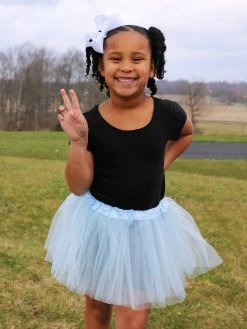 Sydney So Sweet Tutu & Costume Shop Light Aqua Blue Tutu Skirt - Kids Size 3-Layer Tulle Basic Ballet Dance Costume Tutus For Girls