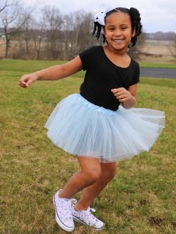 Sydney So Sweet Tutu & Costume Shop Light Aqua Blue Tutu Skirt - Kids Size 3-Layer Tulle Basic Ballet Dance Costume Tutus For Girls