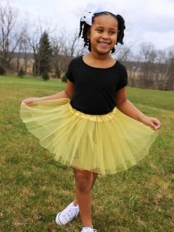 Sydney So Sweet Gold Tutu Skirt - Kids Size 3-Layer Tulle Basic Ballet Dance Costume Tutus For Girls Tutu & Costume Shop