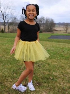 Sydney So Sweet Gold Tutu Skirt - Kids Size 3-Layer Tulle Basic Ballet Dance Costume Tutus For Girls Tutu & Costume Shop