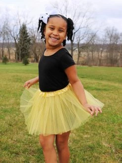 Sydney So Sweet Gold Tutu Skirt - Kids Size 3-Layer Tulle Basic Ballet Dance Costume Tutus For Girls Tutu & Costume Shop