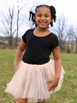 Sydney So Sweet Peach Tutu Skirt - Kids Size 3-Layer Tulle Basic Ballet Dance Costume Tutus For Girls 6 Sydney So Sweet Peach Tutu Skirt - Kids Size 3-Layer Tulle Basic Ballet Dance Costume Tutus For Girls