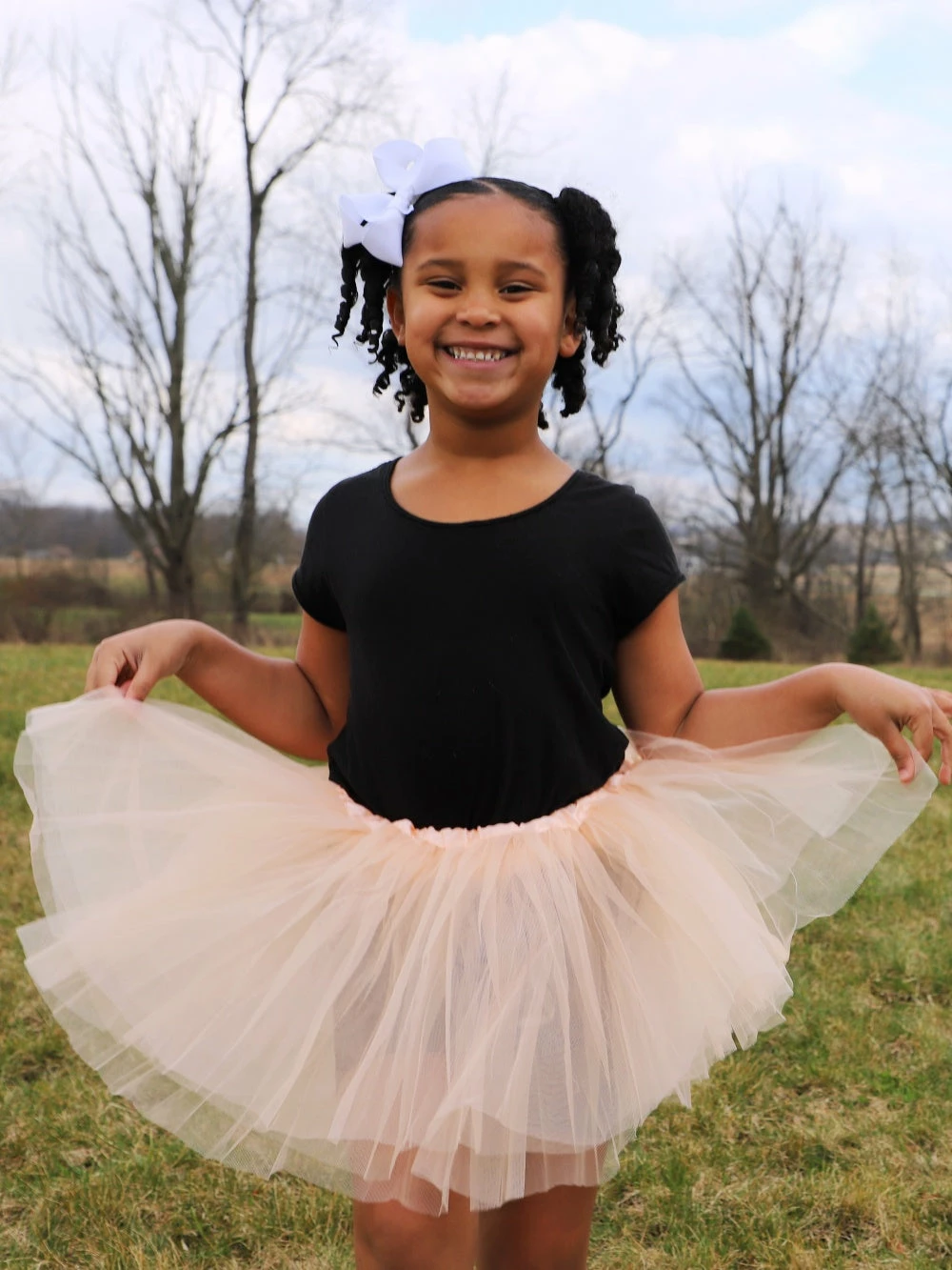 Sydney So Sweet Peach Tutu Skirt - Kids Size 3-Layer Tulle Basic Ballet Dance Costume Tutus For Girls 1 Sydney So Sweet Peach Tutu Skirt - Kids Size 3-Layer Tulle Basic Ballet Dance Costume Tutus For Girls