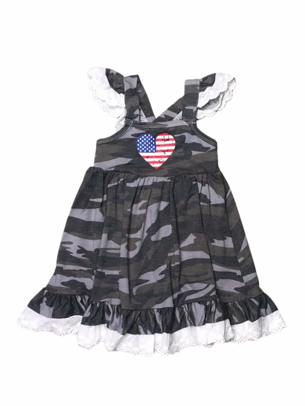 Sydney So Sweet Camo Heart Flag Eyelet Lace Flutter Girls Patriotic Dress New Arrivals 2 Sydney So Sweet Camo Heart Flag Eyelet Lace Flutter Girls Patriotic Dress New Arrivals