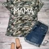 Sydney So Sweet Camo Mama Cuffed Women's Graphic T-shirt T-Shirts & Tops