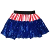 Sydney So Sweet Mom & Me Matching Captain America Sequined Costume Tutu Skirt In Kid, Adult, Or Plus Size