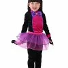 Sydney So Sweet Girls Cat Costume, Deluxe Black And Hot Pink Tutu Halloween Dress Up Costumes For Kids